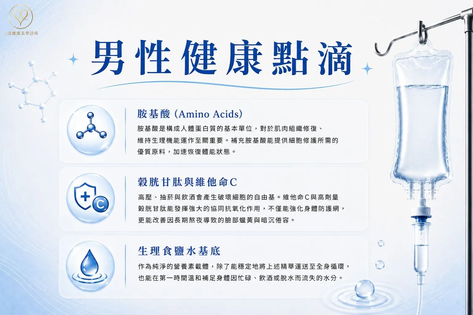 男性健康點滴原理（二）：深度修護與抗氧化，擊退疲憊暗沉
