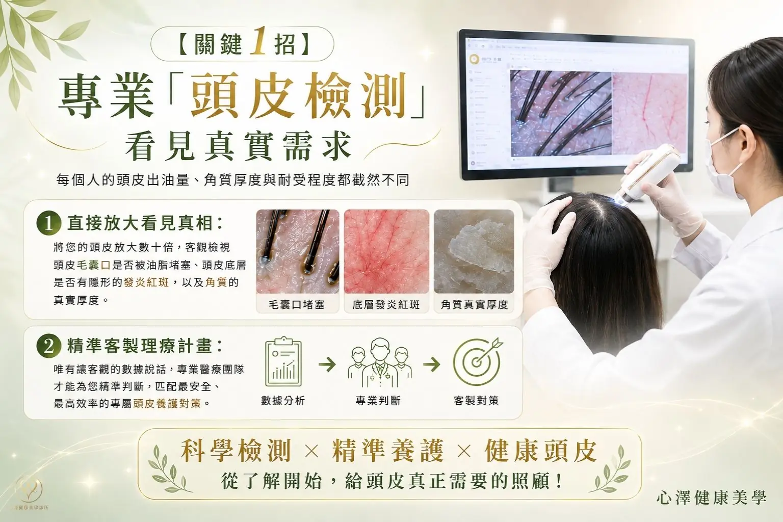 【關鍵 1 招】告別盲目猜測！先用專業「頭皮檢測」看見真實需求