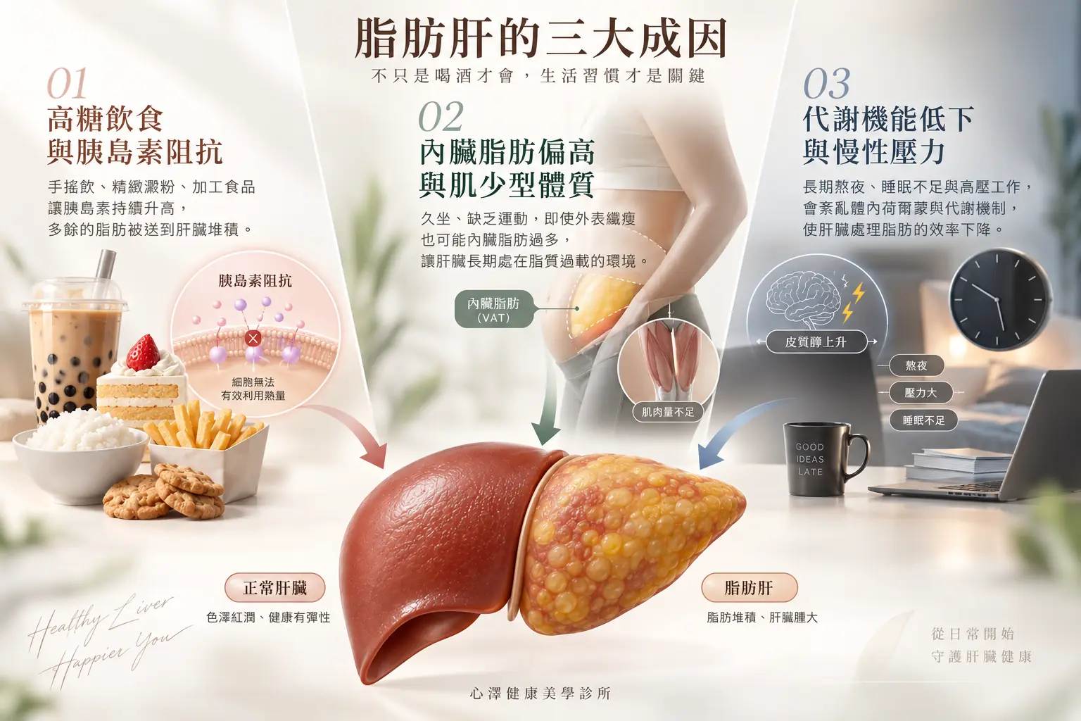 三大核心脂肪肝成因