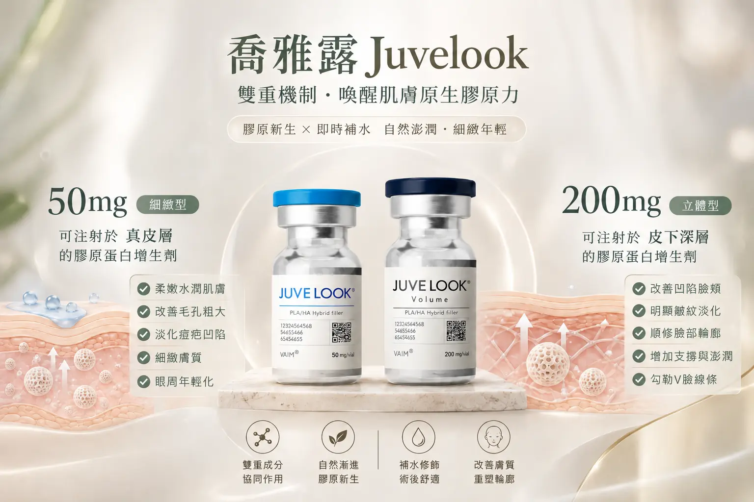 喬雅露Juvelook懶人包
大小分子對照